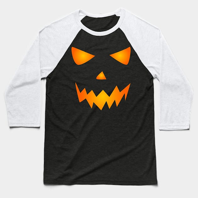 Cat Face Meh Funny Halloween Baseball T-Shirt by Salma Ismail